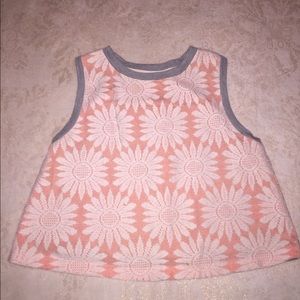 Flower lace crop top